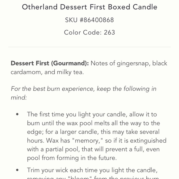 Otherland Dessert First candle - Picture 3 of 9